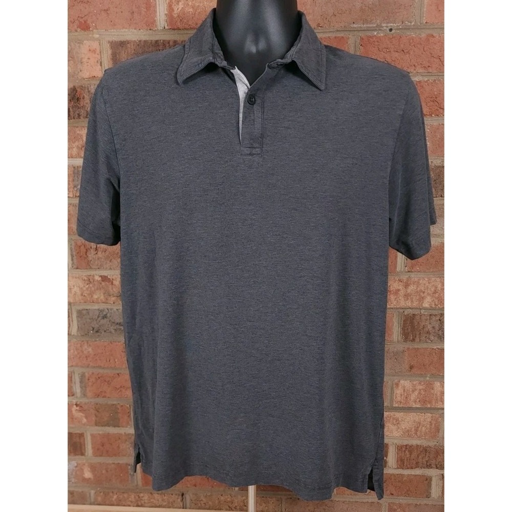Public Rec‎ Gray Polo Shirt Mens Size Medium Short Sleeve